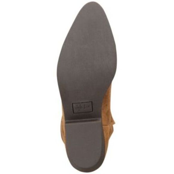 STYLE & COMPANY Womens Brown Dannaa Almond Toe Block Heel Western Boot 5 M - Picture 4 of 4
